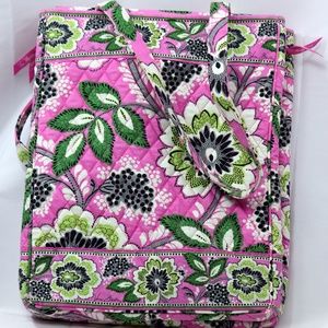 Vera Bradley Vertical Padded Laptop Tablet Bag
